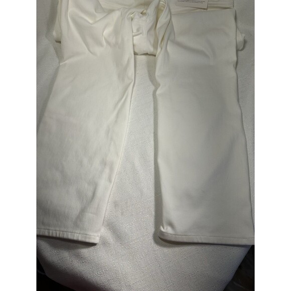 New Uniqlo Pants XL Womens White Ultra Stretch  Cropped Pull On Leggings - Picture 8 of 9